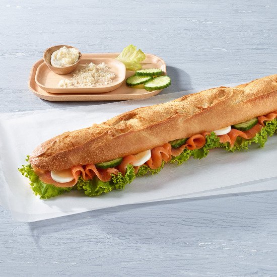 Jumbobaguette Lachs